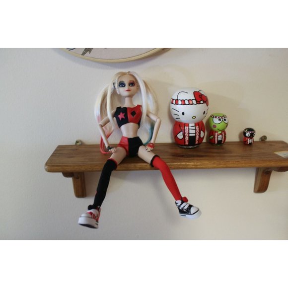 Custom Harley Quinn Repaint Art Doll Elsa OOAK - Picture 7 of 12